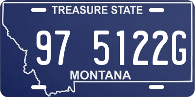 MT license plate 975122G