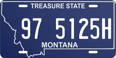MT license plate 975125H