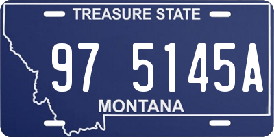MT license plate 975145A