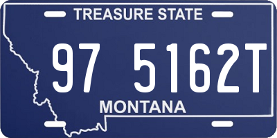 MT license plate 975162T
