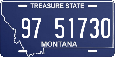 MT license plate 975173O