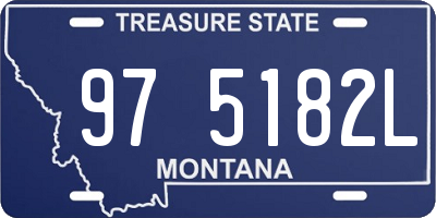 MT license plate 975182L