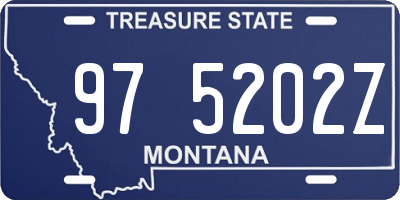MT license plate 975202Z