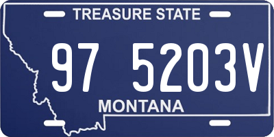 MT license plate 975203V