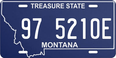 MT license plate 975210E