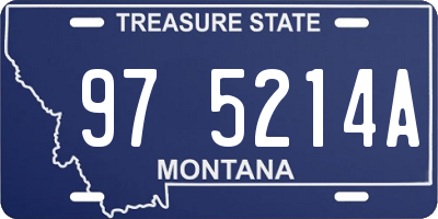 MT license plate 975214A