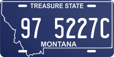MT license plate 975227C