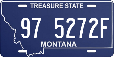 MT license plate 975272F