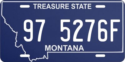 MT license plate 975276F