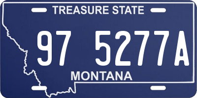 MT license plate 975277A