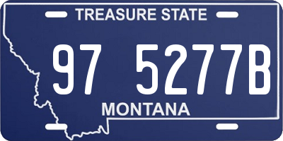 MT license plate 975277B