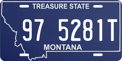 MT license plate 975281T