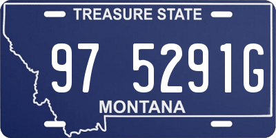 MT license plate 975291G