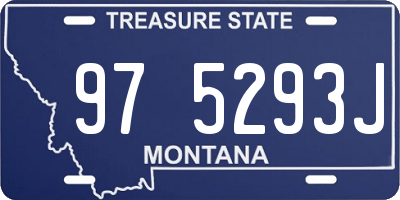 MT license plate 975293J