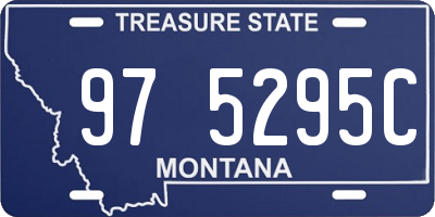MT license plate 975295C