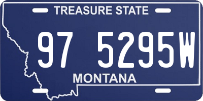 MT license plate 975295W