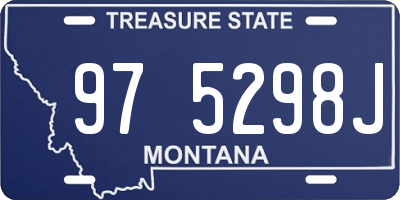 MT license plate 975298J