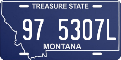 MT license plate 975307L