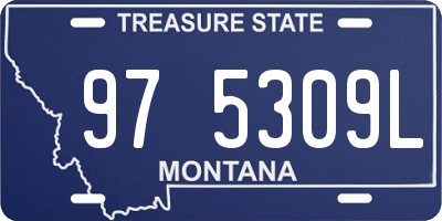 MT license plate 975309L
