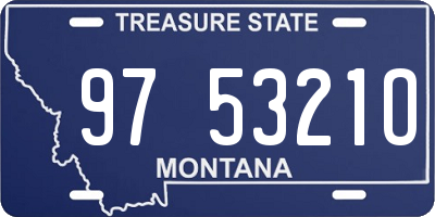 MT license plate 975321O