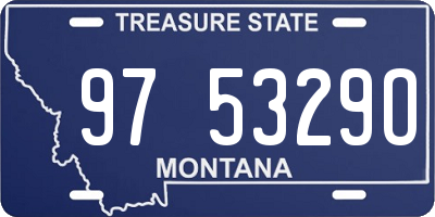 MT license plate 975329O