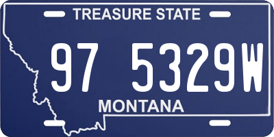 MT license plate 975329W