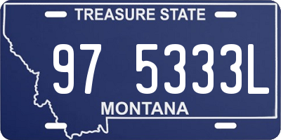 MT license plate 975333L