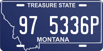 MT license plate 975336P