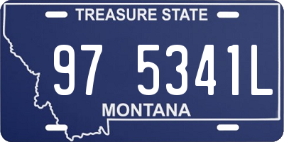 MT license plate 975341L
