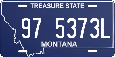 MT license plate 975373L