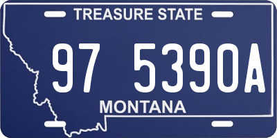 MT license plate 975390A