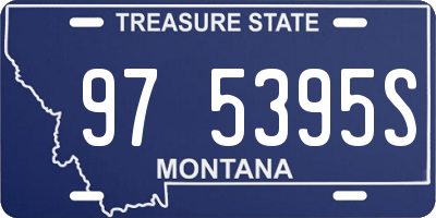 MT license plate 975395S