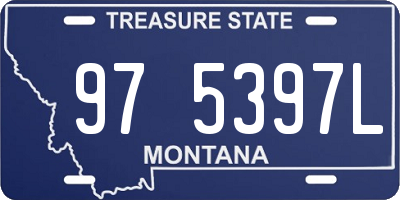 MT license plate 975397L
