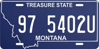 MT license plate 975402U