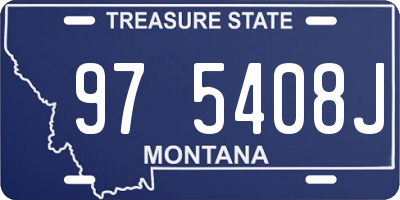 MT license plate 975408J