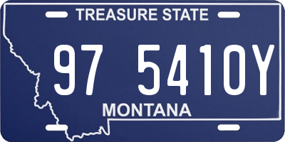 MT license plate 975410Y