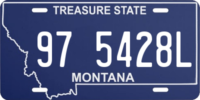 MT license plate 975428L
