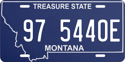 MT license plate 975440E