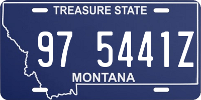 MT license plate 975441Z