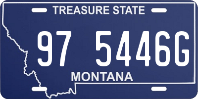 MT license plate 975446G