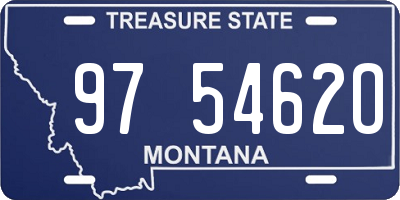 MT license plate 975462O