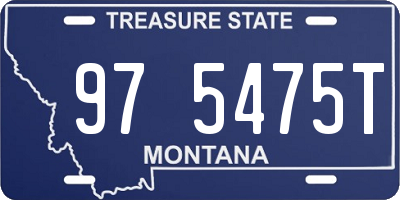 MT license plate 975475T