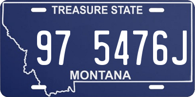 MT license plate 975476J