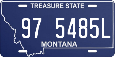 MT license plate 975485L