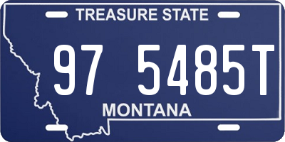 MT license plate 975485T