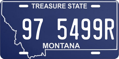 MT license plate 975499R