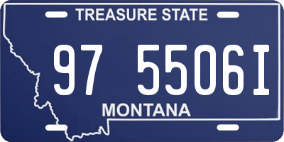 MT license plate 975506I