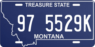 MT license plate 975529K
