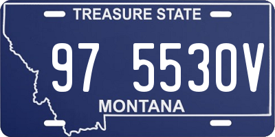 MT license plate 975530V