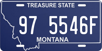 MT license plate 975546F
